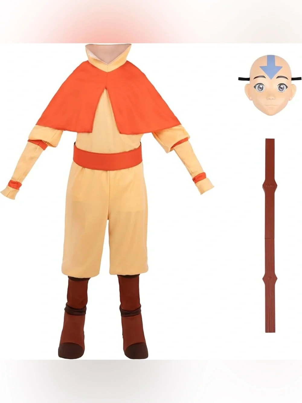 (10-12) Official Avatar Aang Halloween costume for youth